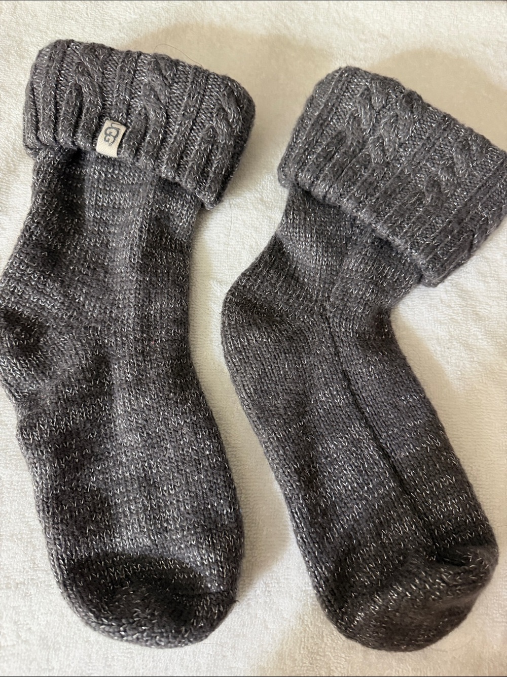 UGG Socks with Metallic Accent
